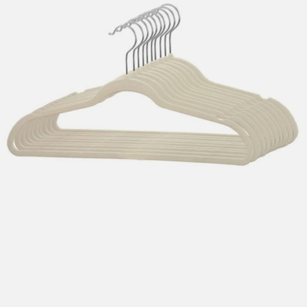 Bundle of 10 velvet coat hangers